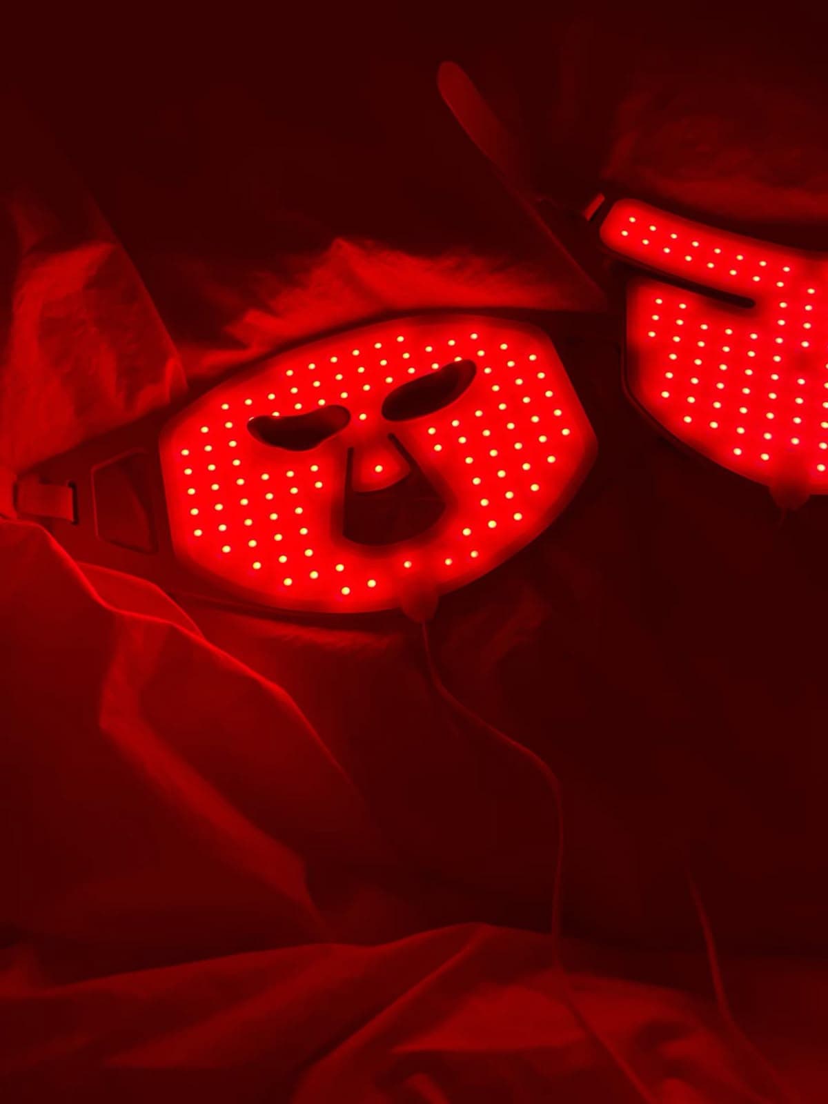 Máscara de luz roja